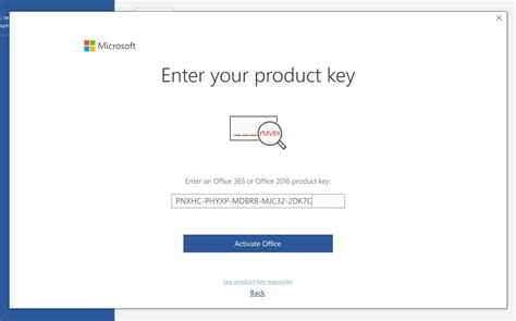 install office 365 personal with product key.